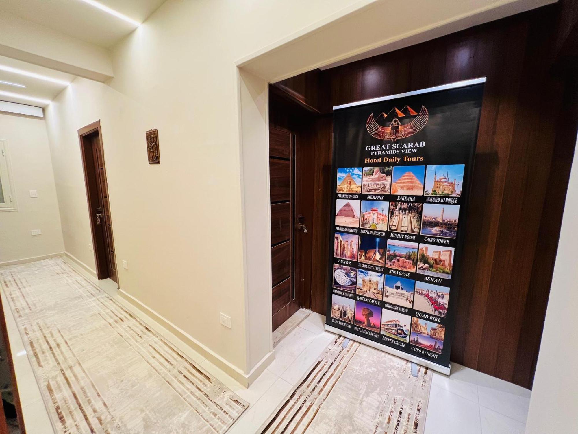 Great Scarab Pyramids View Hotel Kafrat al Jabal Bagian luar foto